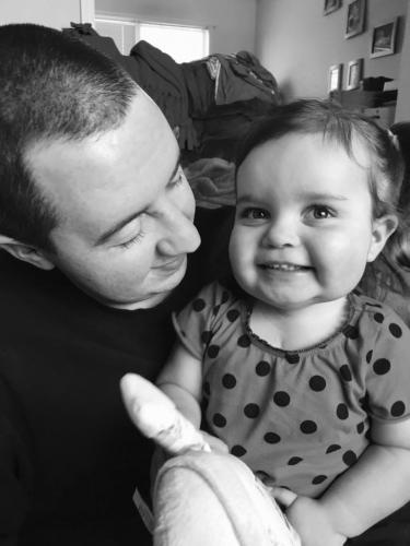 Sitting on Dad's lap